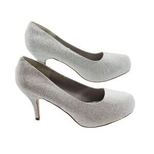 Women Shoes Dream Pairs‎ Women Silver Sparkle Pump Size 9